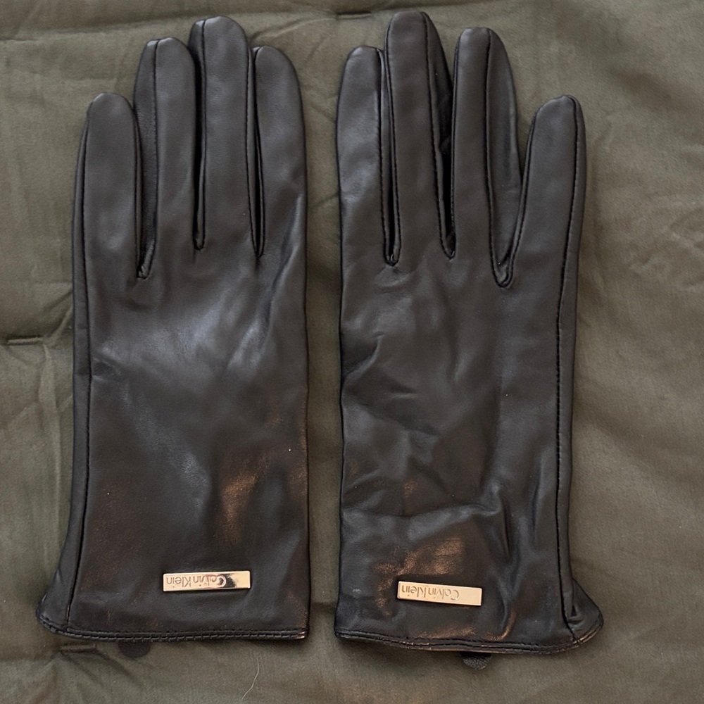 Calvin Klein Leather Gloves